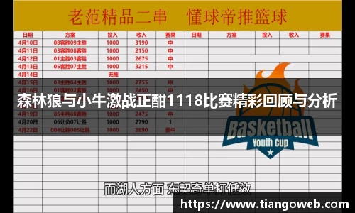 森林狼与小牛激战正酣1118比赛精彩回顾与分析